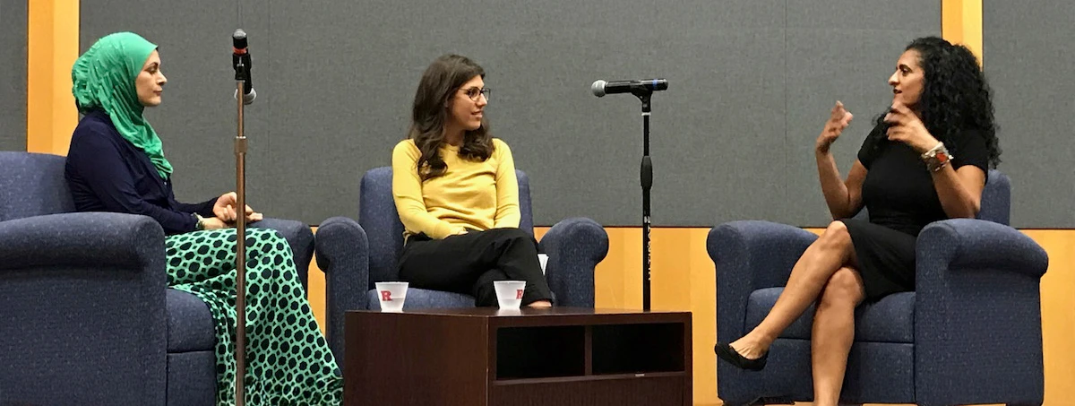 Discussion panel on stage